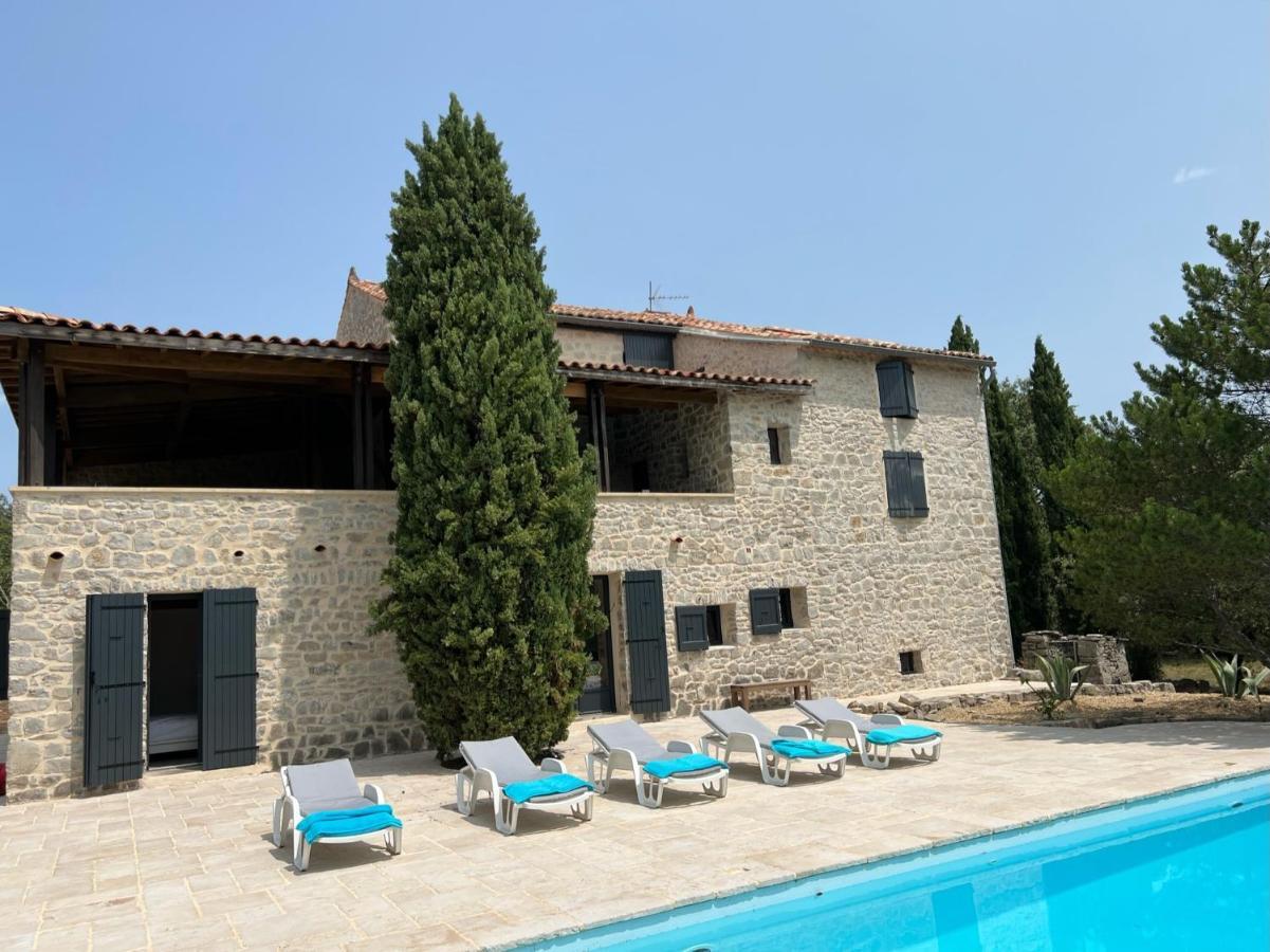 Vila Luxurious Family House With Pool In Ardeche. Les Vans Exteriér fotografie
