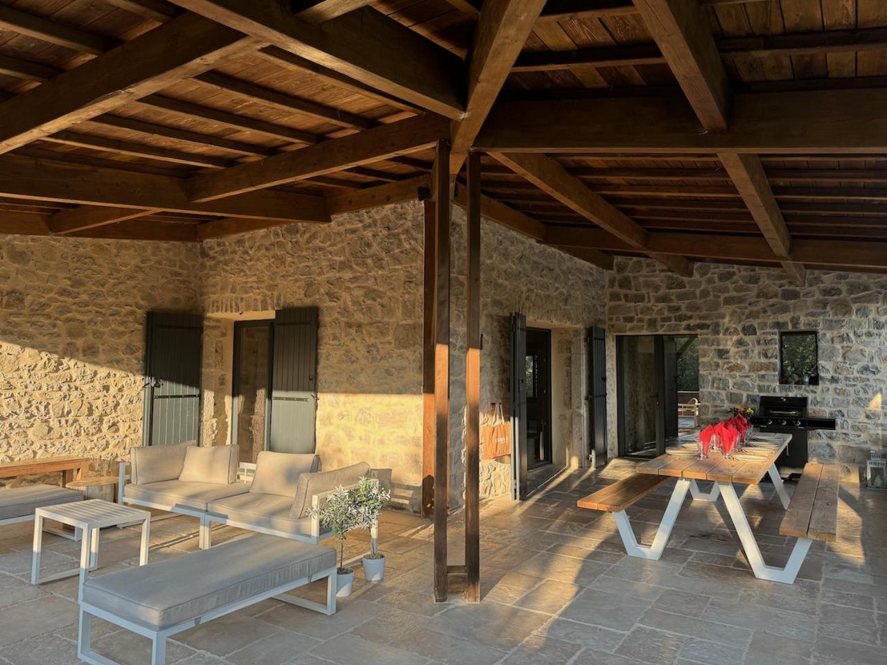 Vila Luxurious Family House With Pool In Ardeche. Les Vans Exteriér fotografie